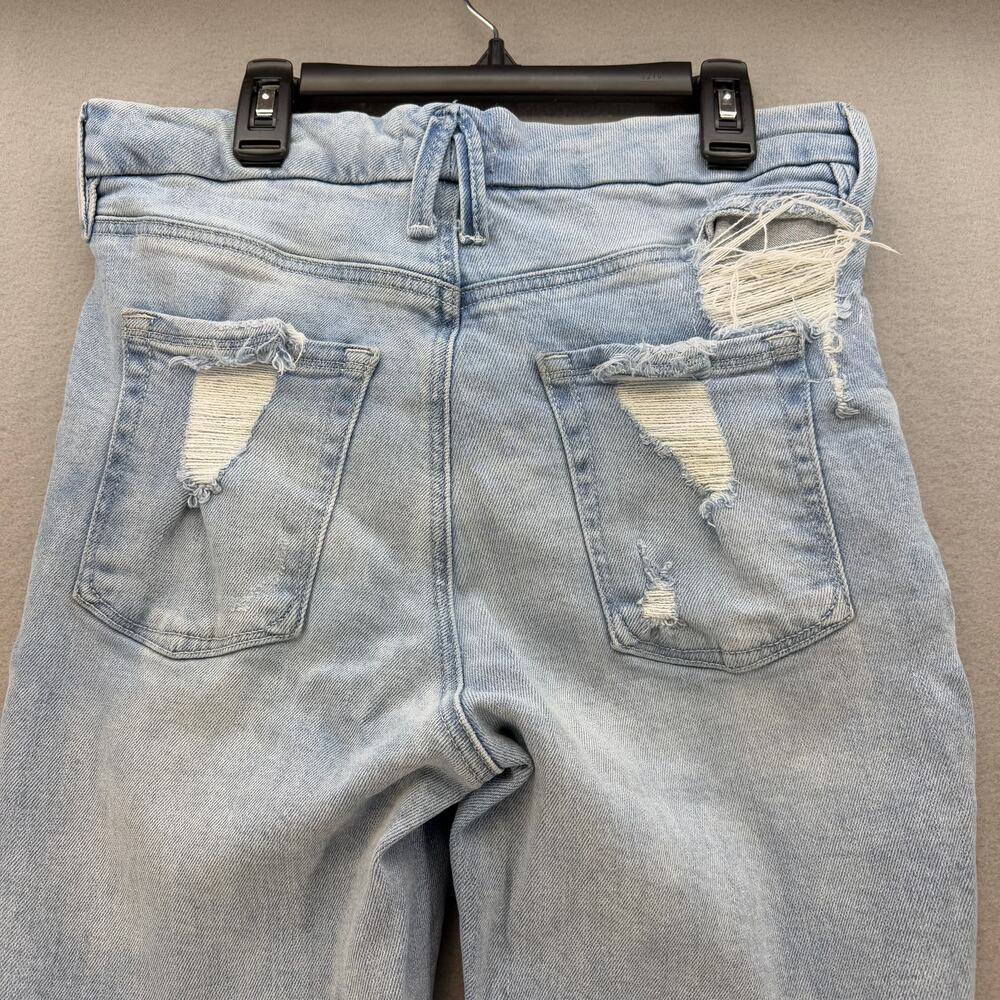 Good American Jean's Women's 6/28 Light Blue Ankle Skinny Raw Hem Preppy - Picture 3 of 15